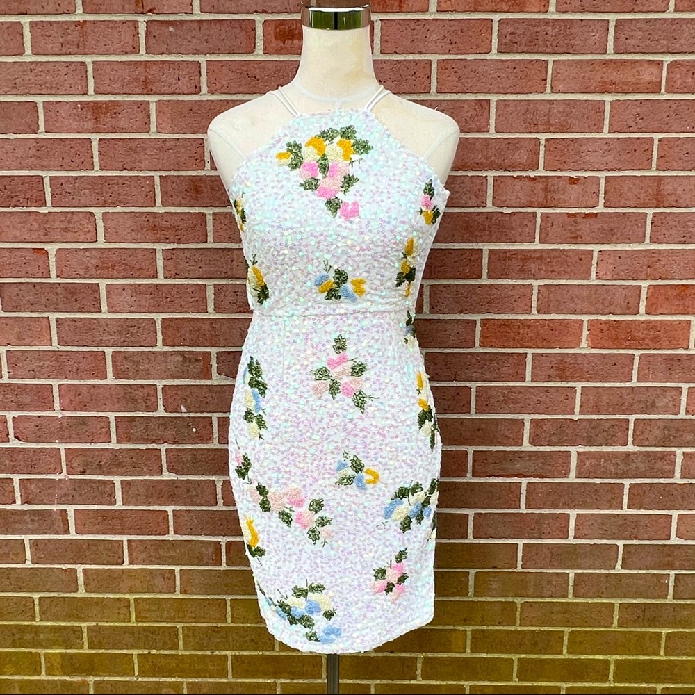 ASOS Sequin Beaded Dress Petite Size O NWT